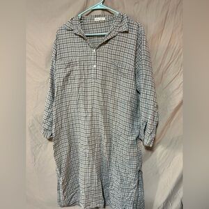 OYSHO 100% linen shirt dress